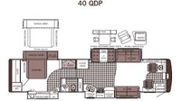 2006 Allegro 40QDP Floor Plan