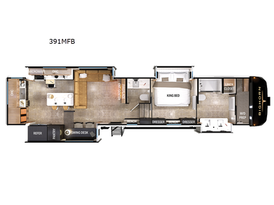2025 Big Horn 391MFB Floor Plan