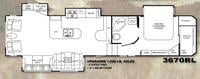 2008 Bighorn 3670RL Floor Plan