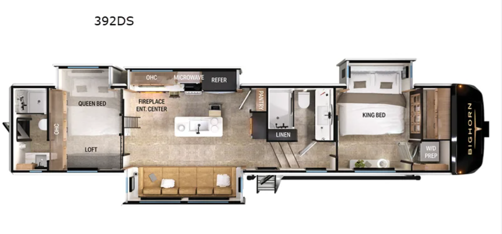 2025 Bighorn 392DS Floor Plan