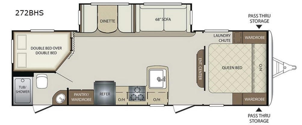 2018 Bullet 272BHS Floor Plan