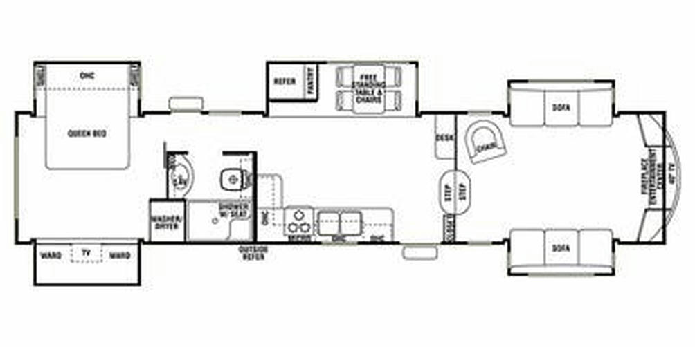 2012 Cedar Creek 38FL Floor Plan