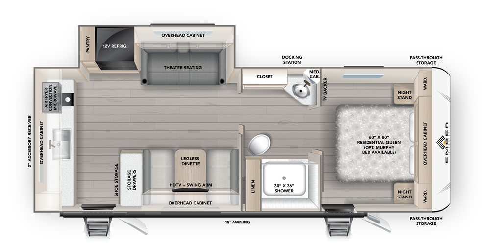 2024 E-Series 24RLD Floor Plan