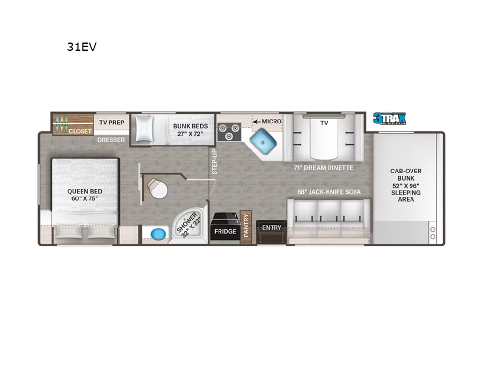 2024 FOUR WINDS 31EV Floor Plan