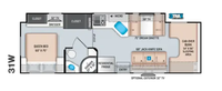 2022 FOUR WINDS 31W Floor Plan