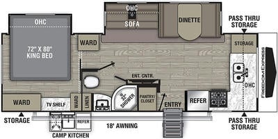 2022 Freedom Express Ultra Lite 259FKDS Floor Plan