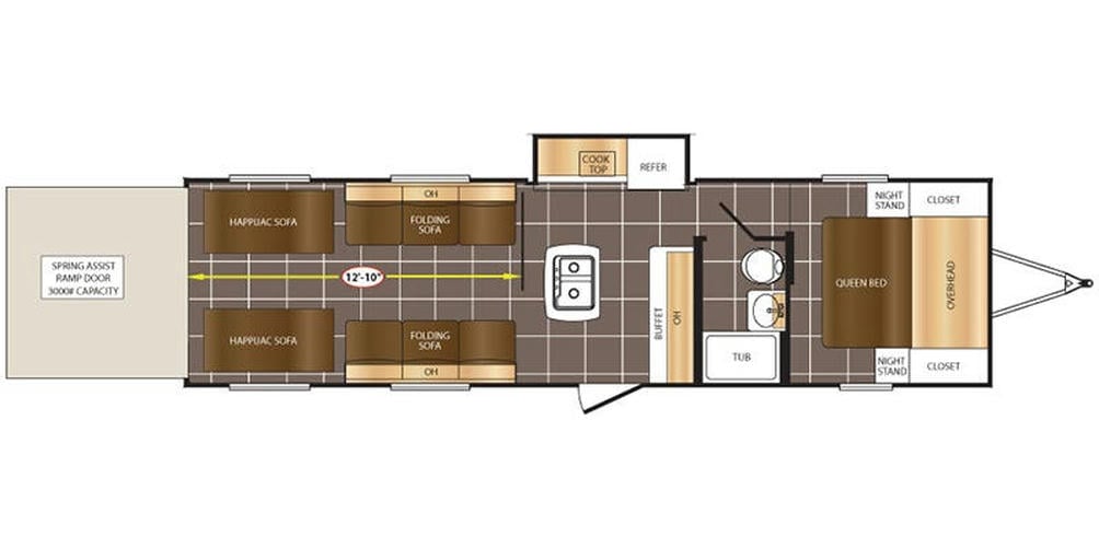 2018 Fury 3012X Floor Plan