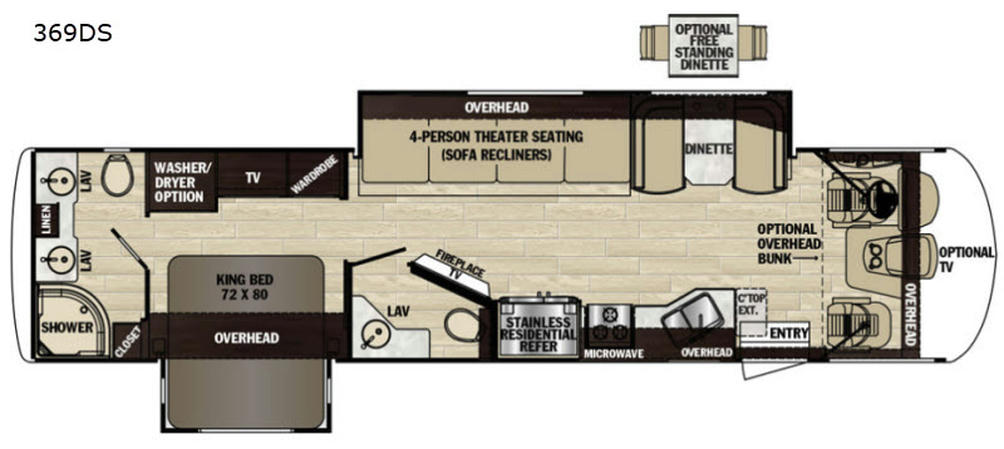 2020 Georgetown XL 369DS Floor Plan