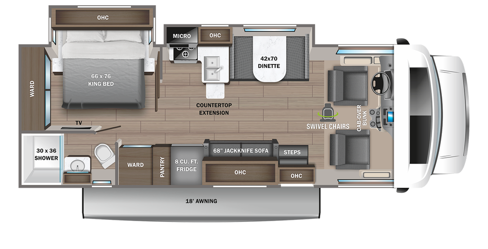 2023 Greyhawk 27U Floor Plan