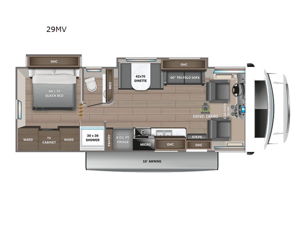 2023 Greyhawk 29MV Floor Plan