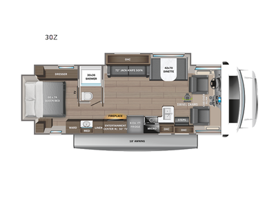 2023 Greyhawk 30Z Floor Plan