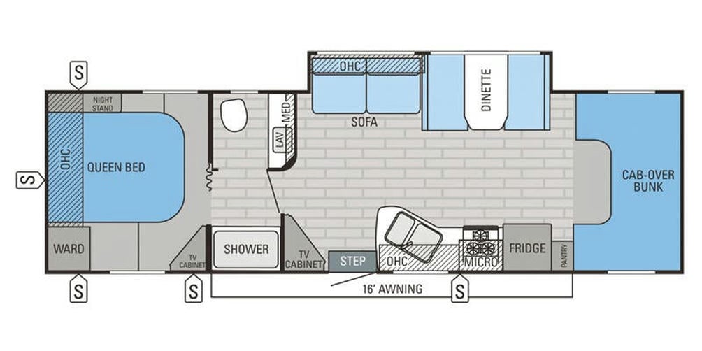 2016 Greyhawk 31FK Floor Plan