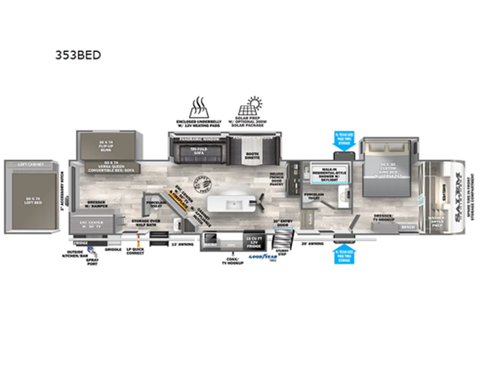 2024 Hemisphere 353BED Floor Plan