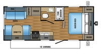 2017 Jay Flight SLX  212QB Floor Plan