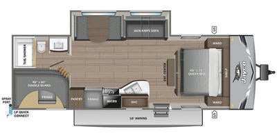 2025 Jay Flight SLX 261BHS Floor Plan
