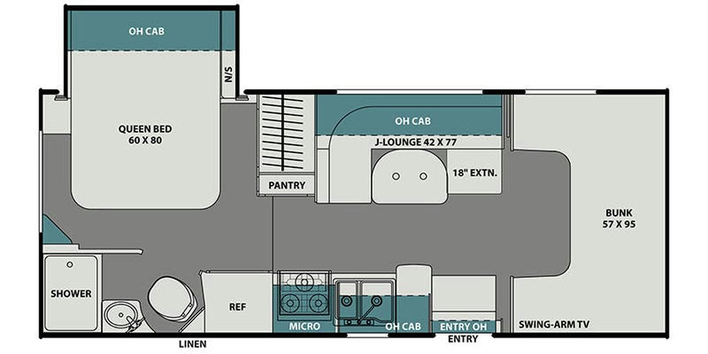 2021 Leprechaun 210RS  Floor Plan
