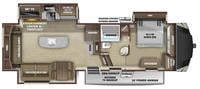 2021 Mesa Ridge 314RLS  Floor Plan