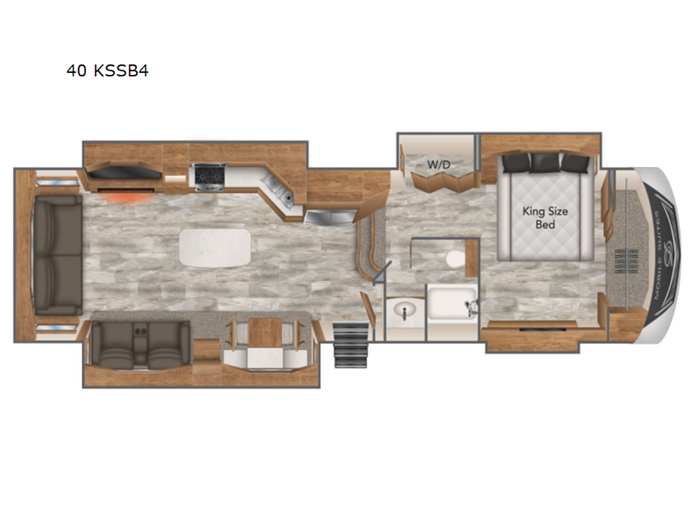 2021 Mobile Suite 40KSSB4 Floor Plan