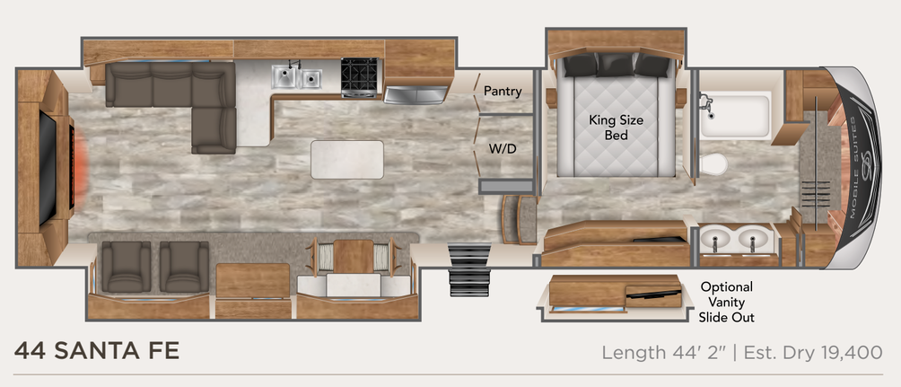 2023 Mobile Suites Santa Fe Floor Plan