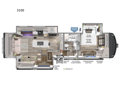 2025 Model Z 3100 Floor Plan
