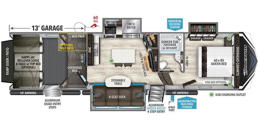 2021 Momentum 349M Floor Plan