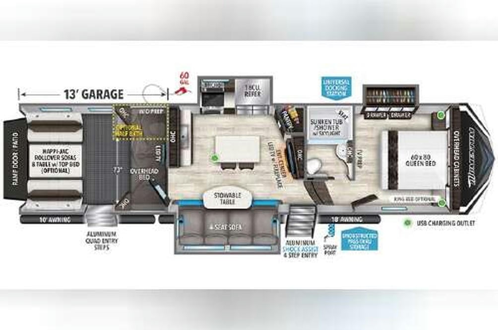 2023 Momentum 349M Floor Plan