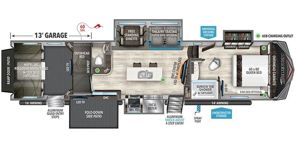 2023 Momentum 399TH Floor Plan