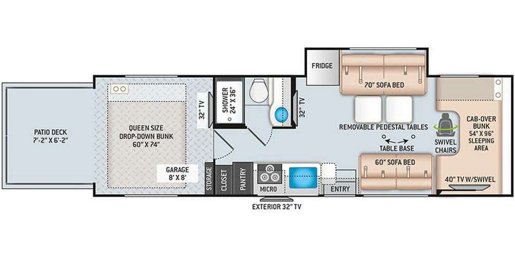 2021 Outlaw 29J Floor Plan