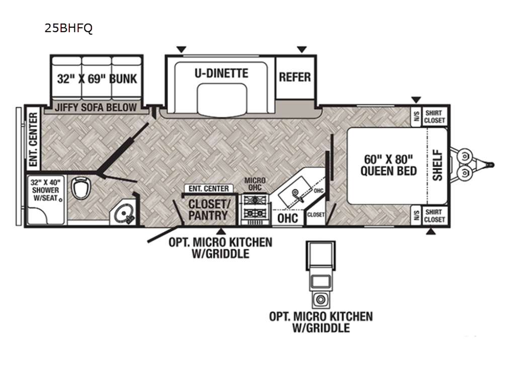 2022 Puma 25BHFQ Floor Plan