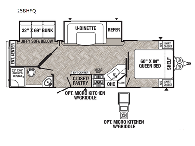 2022 Puma 25BHFQ Floor Plan