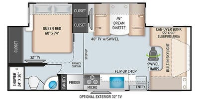 2021 Quantum  RC25 Floor Plan