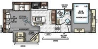 2016 Rockwood 8299BS Floor Plan